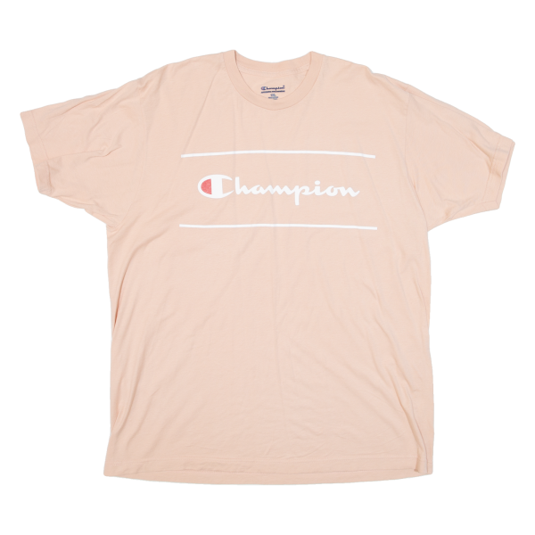 CHAMPION Mens T-Shirt Pink XL Online Sale