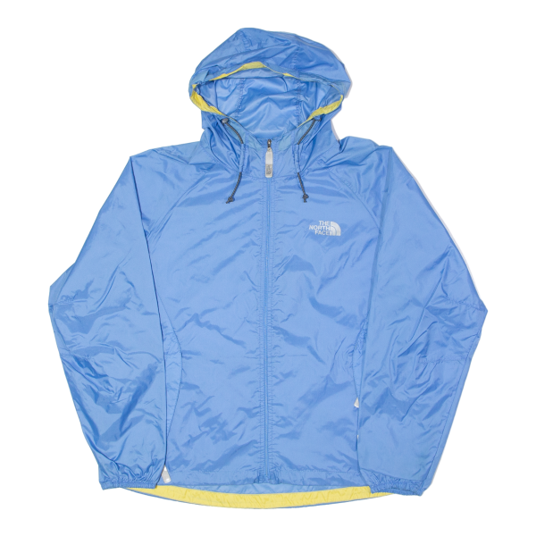 THE NORTH FACE Womens Rain Jacket Blue Nylon Hooded M For Cheap