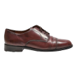 COLE HAAN Derby Shoes Maroon Leather Mens UK 9 on Sale