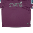 STARTER Black Label Mens Jersey Maroon V-Neck L Online Hot Sale