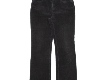 BIAGGINI Womens Corduroy Trousers Black Regular Bootcut W29 L29 Hot on Sale