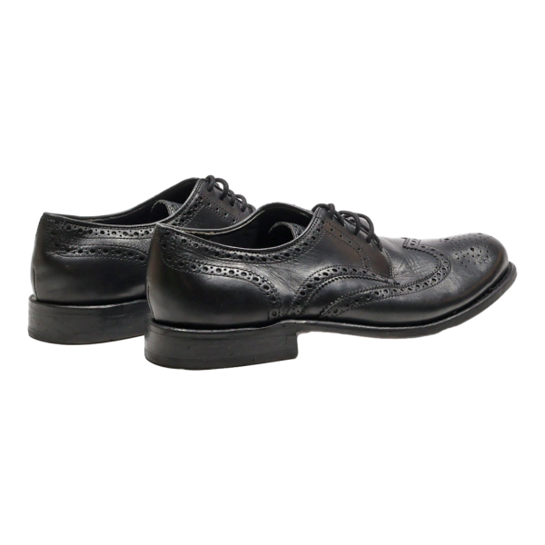 BORELLI Brogue Shoes Black Leather Mens UK 8 For Cheap