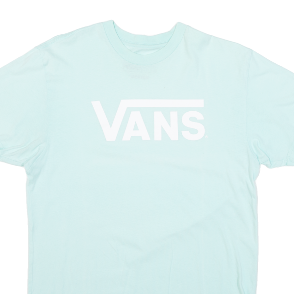 VANS Mens T-Shirt Blue M For Discount