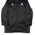 ADIDAS Grasshopper Club Zurich Swiss Football Mens Jacket Black Nylon Hooded L For Discount