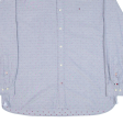 TOMMY HILFIGER Casual Fit Mens Shirt Blue Spotted Long Sleeve XL Hot on Sale