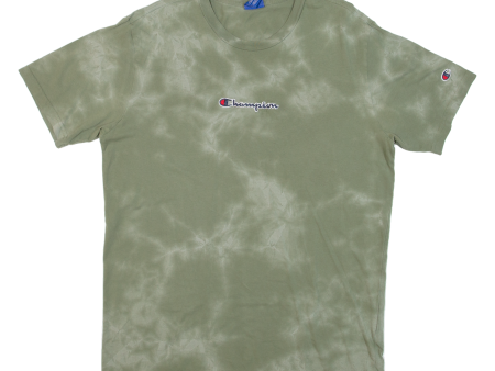 CHAMPION Mens Tie Dye T-Shirt Green M For Sale