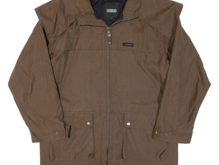 AIGLE Mens Jacket Brown Hooded XS Online