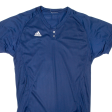 ADIDAS Mens Jersey Blue Button Neck M Online Hot Sale