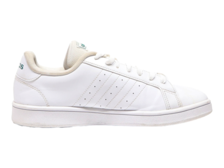 ADIDAS Grand Court Sneaker Trainers White Leather Mens UK 7.5 Cheap