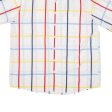 ALBA MODA Mens Shirt White 90s Check XL Supply