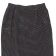 Womens Pencil Skirt Black Knee Length Silk Polka Dot L Online now