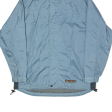 RUKKA Mens Rain Jacket Blue Nylon Hooded S Supply