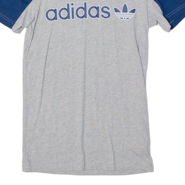 ADIDAS ORIGINALS Mens T-Shirt Grey XS Hot on Sale