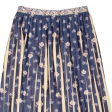 TREVIR Womens Pleated Skirt Blue Midi Floral M Online Hot Sale