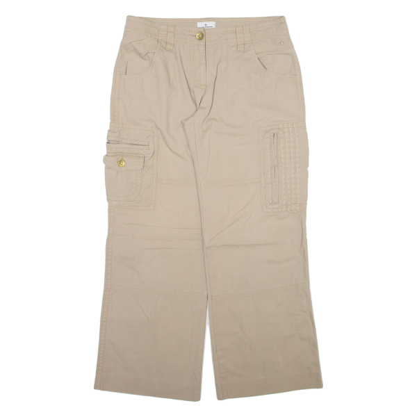 TOM TAILOR Cargo Womens Trousers Beige Relaxed Straight W32 L28 Supply