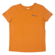 CHAMPION Mens T-Shirt Orange S Cheap