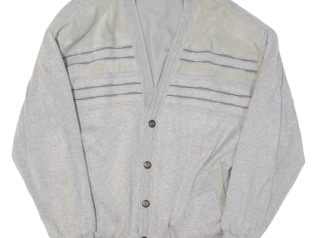 CANDA Mens Varsity Jacket Grey XL Fashion