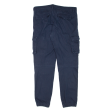 TERRANOVA Cargo Mens Trousers Blue Slim Tapered W33 L30 Sale