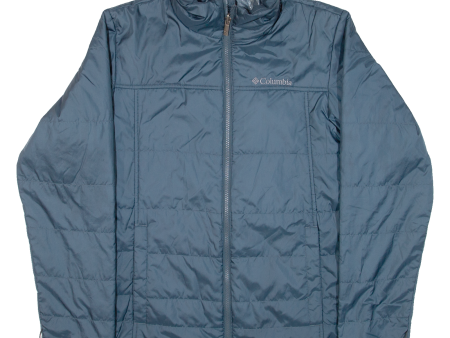 COLUMBIA Lightweight Insulated Mens Puffer Jacket Blue S Online now