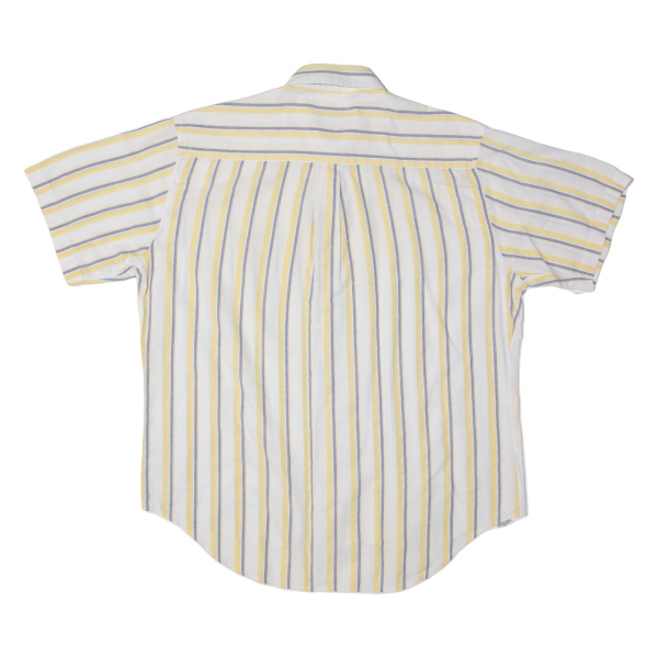 THE MENS STORE Mens Shirt Yellow 90s Striped L Cheap