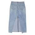 H&M Womens A-Line Skirt Blue Long Denim L Fashion