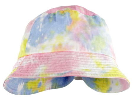 Tie Dye Girls Bucket Hat Pink Fashion