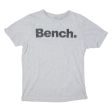 BENCH Mens T-Shirt Grey M Online Hot Sale