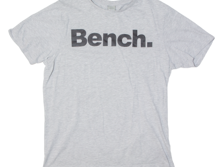 BENCH Mens T-Shirt Grey M Online Hot Sale