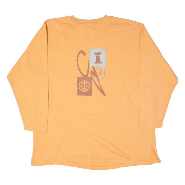 Womens Sweatshirt Orange L Discount