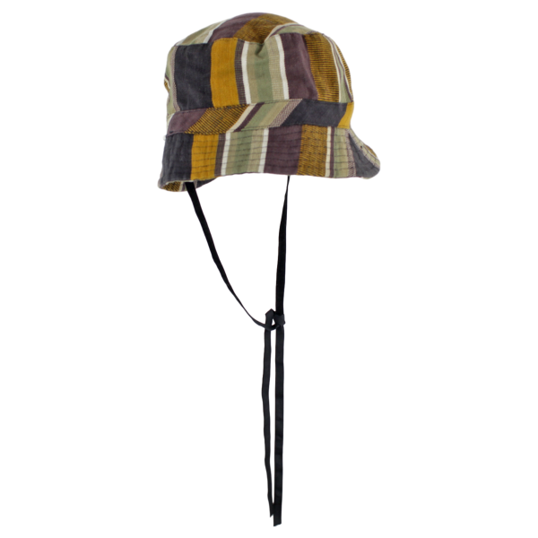 TERRE ROUGE Boys Bucket Hat Green Striped Hot on Sale