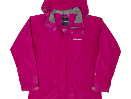 BERGHAUS Womens Rain Jacket Pink Hooded M Online now