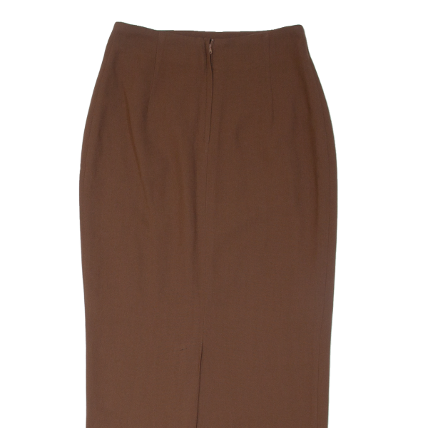 NAZLIM ETEK Womens Straight Skirt Brown Long S Fashion