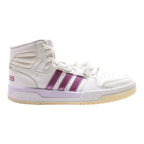 ADIDAS High Top Trainers White Leather Womens UK 9.5 For Discount