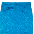 Womens Pencil Skirt Blue Knee Length Crazy Pattern L Online Hot Sale