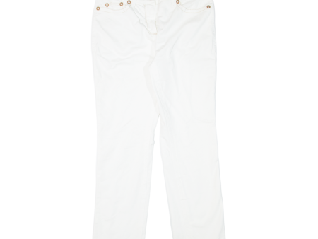 GF FERRE Womens Jeans White Slim Straight W28 L27 on Sale