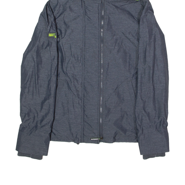 SUPERDRY Mens Jacket Grey Hooded S Sale