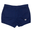 ADIDAS Womens Sports Shorts Blue Relaxed 90s L W34 on Sale