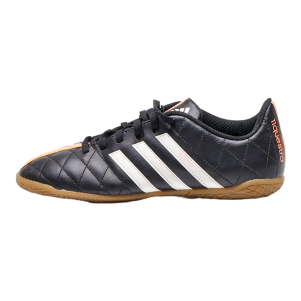 ADIDAS Sneaker Trainers Black Leather Mens UK 5 For Cheap