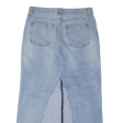 H&M Womens A-Line Skirt Blue Long Denim L Fashion