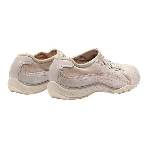 SKECHERS Low Top Trainers Beige Synthetic Womens UK 3 Online Sale