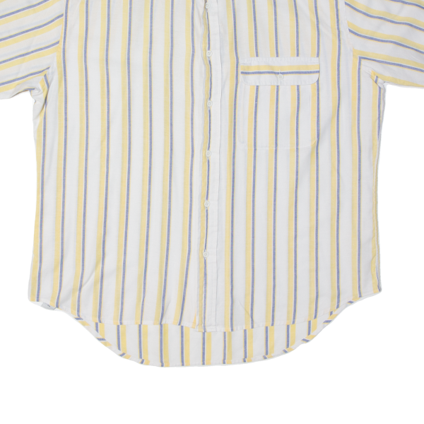 THE MENS STORE Mens Shirt Yellow 90s Striped L Cheap