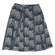 PERRY Womens A-Line Skirt Blue Knee Length Floral L For Cheap