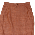 VIZIO Womens Straight Skirt Orange Knee Length M For Cheap