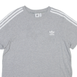 ADIDAS Womens T-Shirt Grey UK 16 Hot on Sale