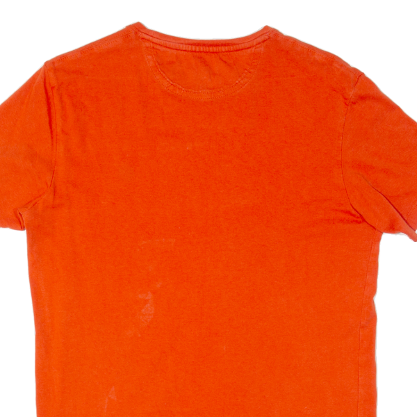 TIMBERLAND Slim Fit Mens T-Shirt Orange S on Sale