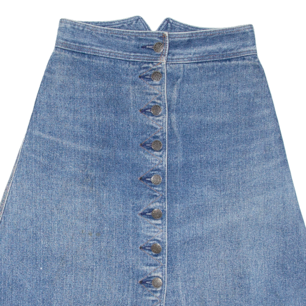 LEE COOPER Girls A-Line Skirt Blue Knee Length Denim 16Y Cheap