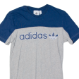 ADIDAS ORIGINALS Mens T-Shirt Grey XS Hot on Sale