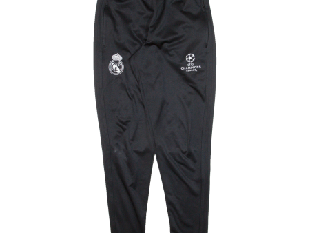 ADIDAS FC Real Madrid Mens Track Pants Black Tapered S W26 L28 Online