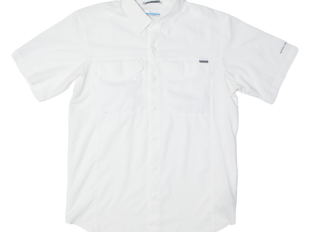 COLUMBIA Omni-shade Mens Plain Shirt White S For Sale