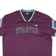 STARTER Black Label Mens Jersey Maroon V-Neck L Online Hot Sale